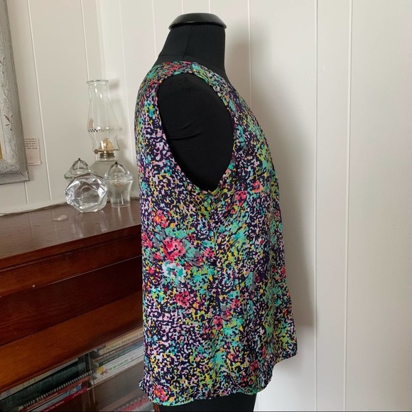 Notations Multicolor Abstract Tank Top-XL - Picture 3 of 5